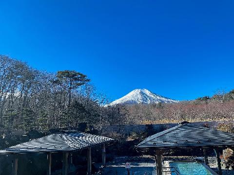 紅富士の湯、露天風呂からの富士山